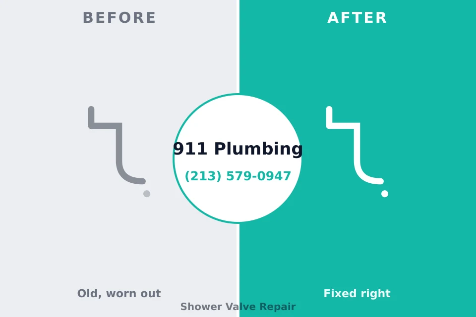Before and after: plumbing repair Briarcliff Manor, NY